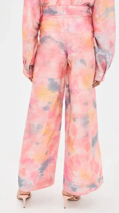 Coniglio Palm Beach Two Panel Wrap Silk Pants Tropical Storm Hand Dye | Thumbnail 3 Coniglio Palm Beach Two Panel Wrap Silk Pants Tropical Storm Hand Dye | Thumbnail 3
