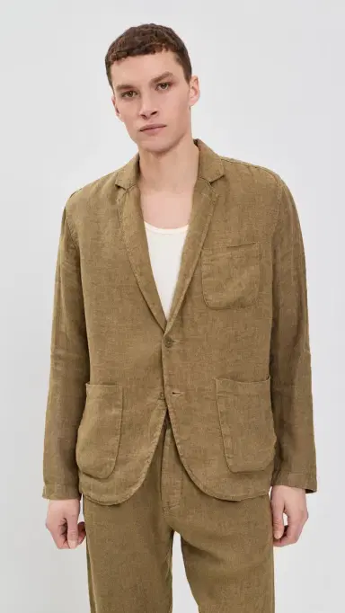 Alex Crane Linen Alta Blazer Chai M | Thumbnail 2