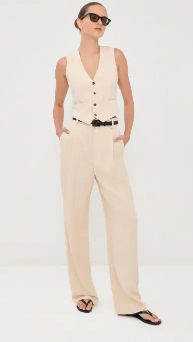WARDROBE.NYC WARDROBE. NYC Spring Tailored Trousers Cream | Thumbnail 5 WARDROBE.NYC WARDROBE. NYC Spring Tailored Trousers Cream | Thumbnail 5