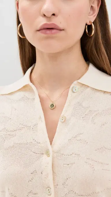 Gorjana Birthstone Coin Necklace February One Size | Thumbnail 3