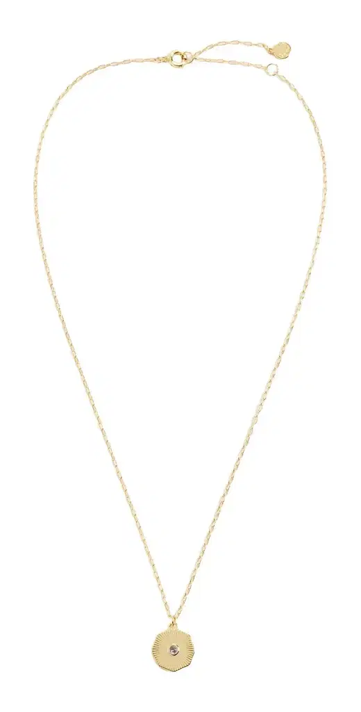 Gorjana Birthstone Coin Necklace March One Size
