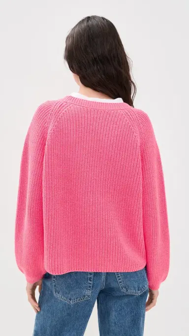 Closed Crew Neck Long Sleeve Sweater Peony Pink | Thumbnail 3 Closed Crew Neck Long Sleeve Sweater Peony Pink | Thumbnail 3