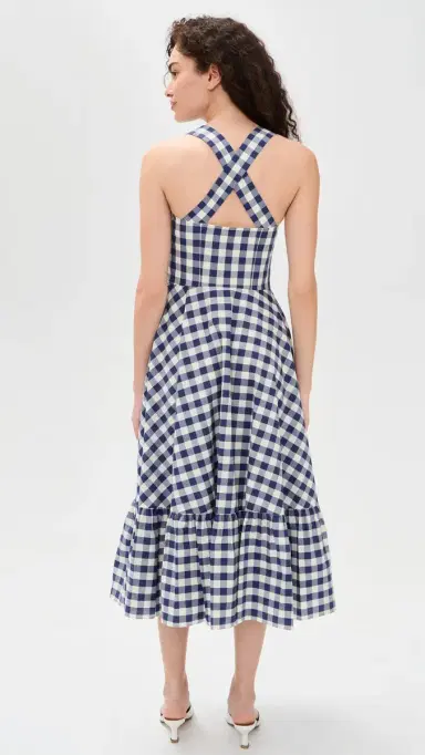 Shoshanna Nellie Dress Navy/Optic 6 | Thumbnail 3