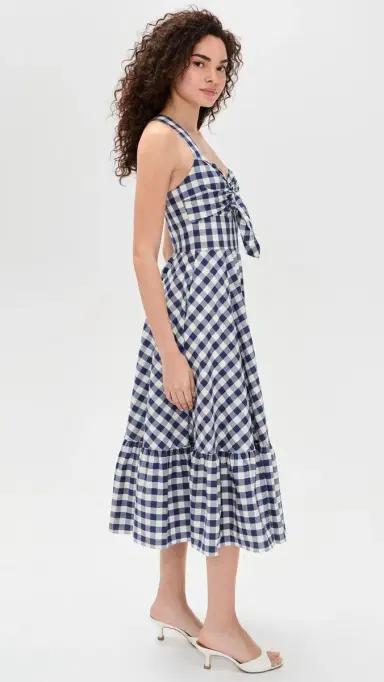 Shoshanna Nellie Dress Navy/Optic 6 | Thumbnail 4