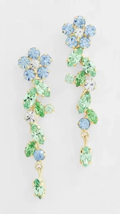 Jennifer Behr Jasmina Earrings Sky One Size | Thumbnail 2 Jennifer Behr Jasmina Earrings Sky One Size | Thumbnail 2