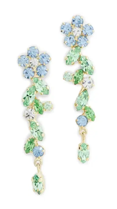 Jennifer Behr Jasmina Earrings Sky One Size | Thumbnail 5 Jennifer Behr Jasmina Earrings Sky One Size | Thumbnail 5