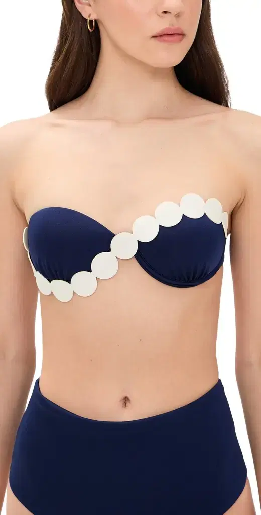 Corfú Bikini Top Navy