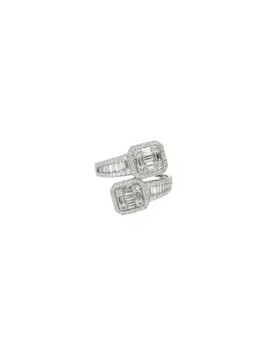 Wish Fine Jewelry 1.62ct Diamond 18K Gold Bypass Ring | Thumbnail 1 Wish Fine Jewelry 1.62ct Diamond 18K Gold Bypass Ring | Thumbnail 1