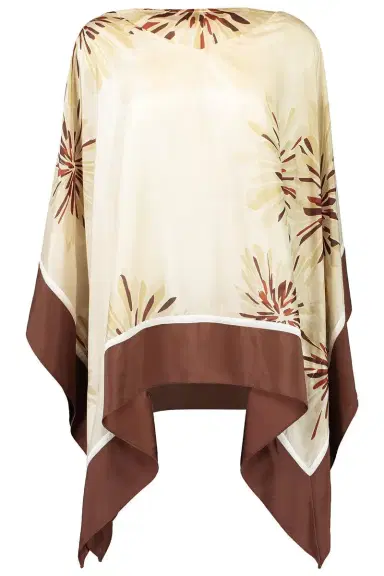 Brunello Cucinelli Bloom Print Poncho Top | Thumbnail 5