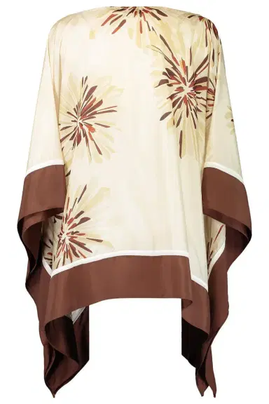 Brunello Cucinelli Bloom Print Poncho Top | Thumbnail 1
