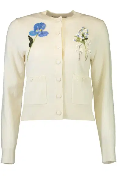 MONIQUE LHUILLIER Floral Embroidered Cardigan | Thumbnail 1 MONIQUE LHUILLIER Floral Embroidered Cardigan | Thumbnail 1