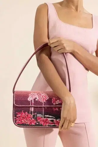 Staud Tommy Beaded Bag - California Clouds | Thumbnail 4 Staud Tommy Beaded Bag - California Clouds | Thumbnail 4