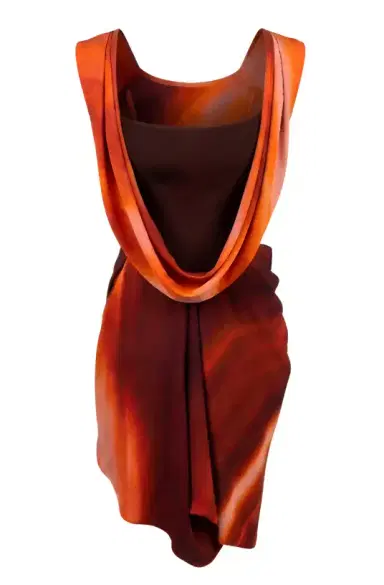 LaQuan Smith Knee Length Dress with Open Back and Corset Detail | Thumbnail 2 LaQuan Smith Knee Length Dress with Open Back and Corset Detail | Thumbnail 2