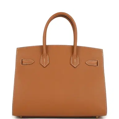 HERMÈS Hermes Birkin Sellier 30 Gold Epsom Gold Hardware | Thumbnail 4 HERMÈS Hermes Birkin Sellier 30 Gold Epsom Gold Hardware | Thumbnail 4
