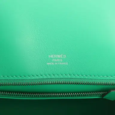 HERMÈS Hermes Birkin Shadow 25 Menthe Swift Palladium Hardware | Thumbnail 8