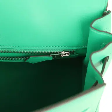 HERMÈS Hermes Birkin Shadow 25 Menthe Swift Palladium Hardware | Thumbnail 9