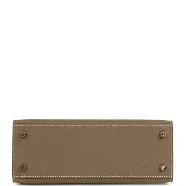 HERMÈS Hermes Kelly Sellier 25 Etoupe Epsom Gold Hardware | Thumbnail 6 HERMÈS Hermes Kelly Sellier 25 Etoupe Epsom Gold Hardware | Thumbnail 6
