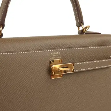 HERMÈS Hermes Kelly Sellier 25 Etoupe Epsom Gold Hardware | Thumbnail 7 HERMÈS Hermes Kelly Sellier 25 Etoupe Epsom Gold Hardware | Thumbnail 7