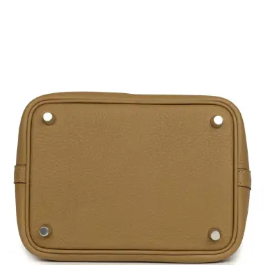 HERMÈS Hermes Picotin Lock 18 Dune Clemence Palladium Hardware | Thumbnail 6 HERMÈS Hermes Picotin Lock 18 Dune Clemence Palladium Hardware | Thumbnail 6