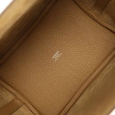 HERMÈS Hermes Picotin Lock 18 Dune Clemence Palladium Hardware | Thumbnail 7 HERMÈS Hermes Picotin Lock 18 Dune Clemence Palladium Hardware | Thumbnail 7