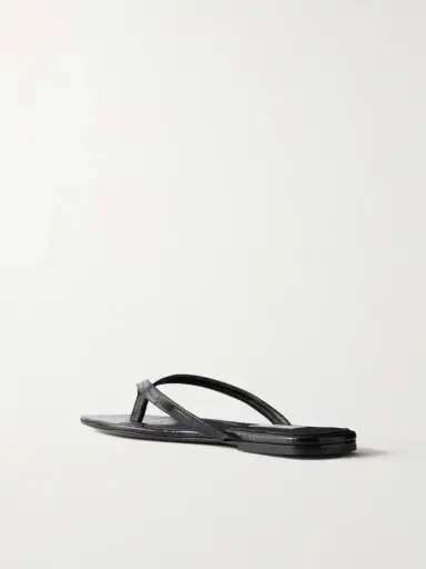 TOTEME Croc-effect Leather Flip Flops | Thumbnail 3 TOTEME Croc-effect Leather Flip Flops | Thumbnail 3