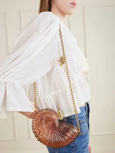 Chloé Sea Treasures Plexiglass And Gold-tone Clutch Bag | Thumbnail 2 Chloé Sea Treasures Plexiglass And Gold-tone Clutch Bag | Thumbnail 2
