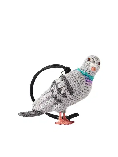 JW Anderson Pigeon Crocheted Cotton And Leather Bag Charm | Thumbnail 1