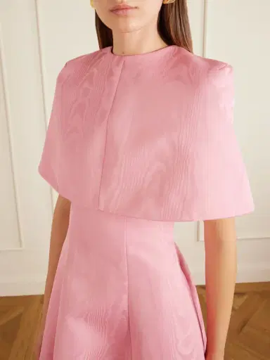 Emilia Wickstead Virginie Moiré Cape | Thumbnail 4 Emilia Wickstead Virginie Moiré Cape | Thumbnail 4