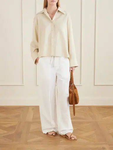 Citizens of Humanity Aurora Cotton And Linen-blend Wide-leg Pants | Thumbnail 2 Citizens of Humanity Aurora Cotton And Linen-blend Wide-leg Pants | Thumbnail 2