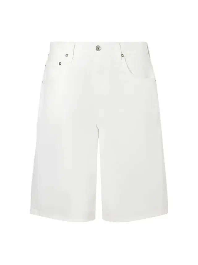 Court Denim Straight-leg Shorts