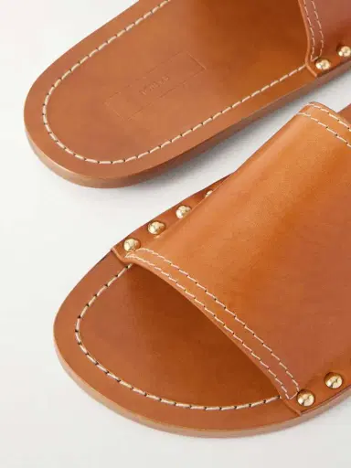 TOTEME Studded Leather Slides | Thumbnail 5