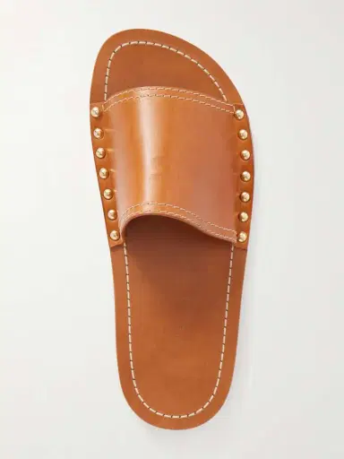 TOTEME Studded Leather Slides | Thumbnail 6