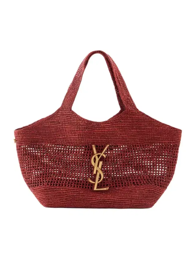 Icare Maxi Leather-trimmed Raffia Tote Icare Maxi Leather-trimmed Raffia Tote