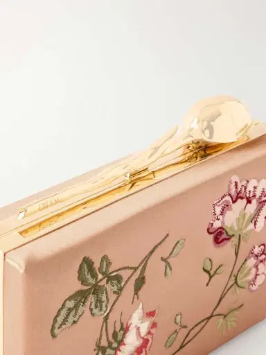 Erdem Bloom Embroidered Satin Clutch | Thumbnail 5 Erdem Bloom Embroidered Satin Clutch | Thumbnail 5