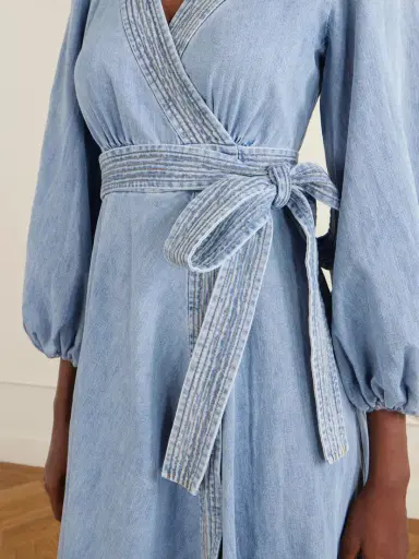 Zimmermann Indra Denim Midi Dress | Thumbnail 4