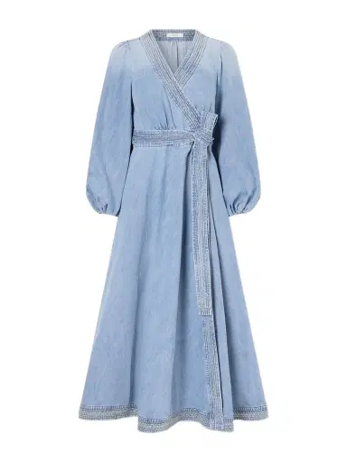 Zimmermann Indra Denim Midi Dress | Thumbnail 1