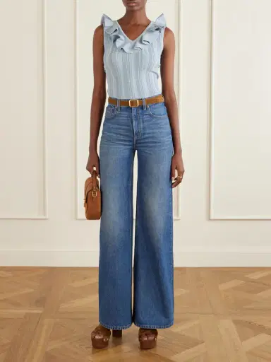Zimmermann Aster Metallic Ruffled Top | Thumbnail 2