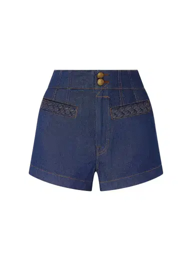 Zimmermann Aster Denim Short | Thumbnail 1 Zimmermann Aster Denim Short | Thumbnail 1