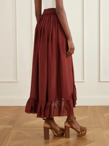 Zimmermann Aster Ruffled Silk Maxi Skirt | Thumbnail 4 Zimmermann Aster Ruffled Silk Maxi Skirt | Thumbnail 4