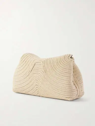 TOTEME T-lock Mini Woven Clutch | Thumbnail 4 TOTEME T-lock Mini Woven Clutch | Thumbnail 4