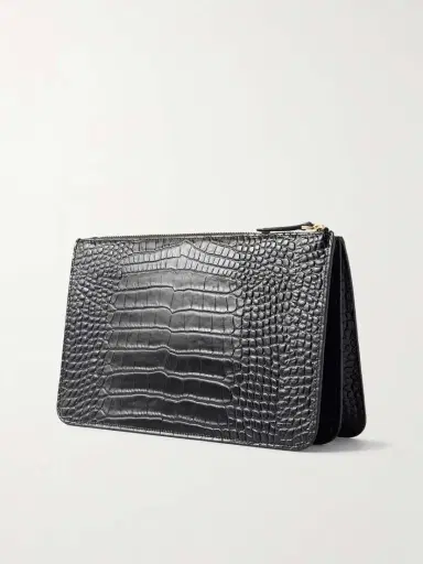 TOTEME Threefold Croc-effect Leather Clutch | Thumbnail 4 TOTEME Threefold Croc-effect Leather Clutch | Thumbnail 4