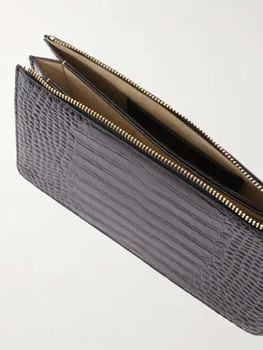 TOTEME Threefold Croc-effect Leather Clutch | Thumbnail 6 TOTEME Threefold Croc-effect Leather Clutch | Thumbnail 6