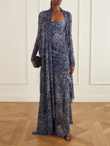 Cortana Meena Printed Silk-chiffon Blouse | Thumbnail 2