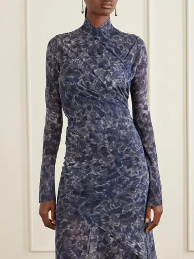 Cortana Meena Printed Silk-chiffon Blouse | Thumbnail 3