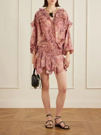 Isabel Marant Charis Silk-chiffon Blouse | Thumbnail 2
