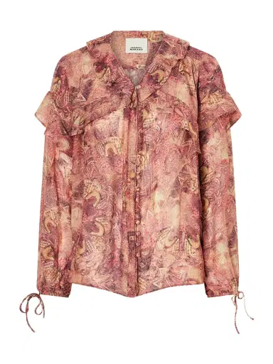 Isabel Marant Charis Silk-chiffon Blouse | Thumbnail 1