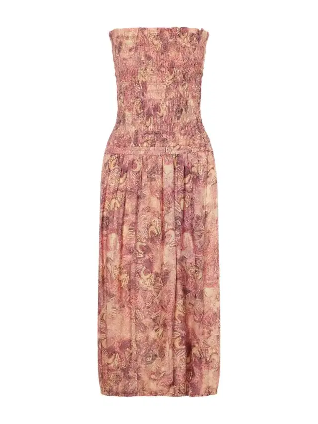 Cleane Silk-chiffon Midi Dress