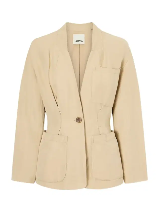 Soraya Linen And Silk-blend Blazer