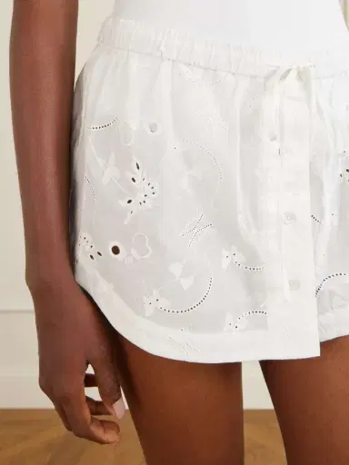 Kiki de Montparnasse Simone Broderie Anglaise Cotton Mini Skirt | Thumbnail 5