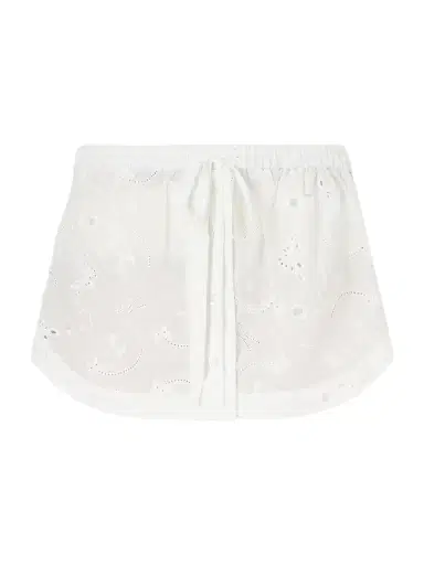 Kiki de Montparnasse Simone Broderie Anglaise Cotton Mini Skirt | Thumbnail 1